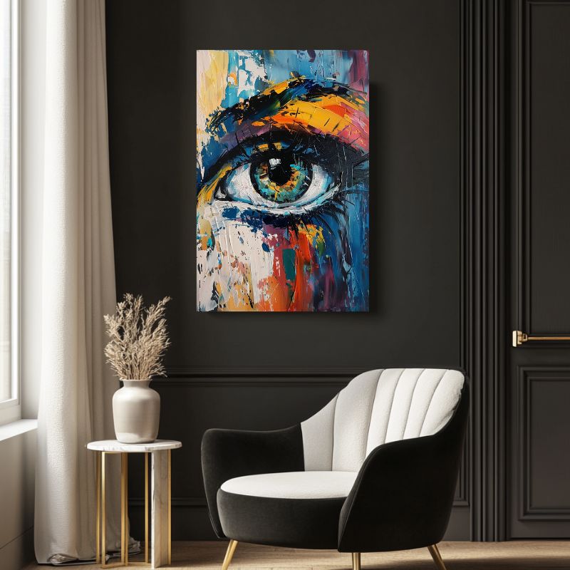 tableau moderne coloré art contemporain