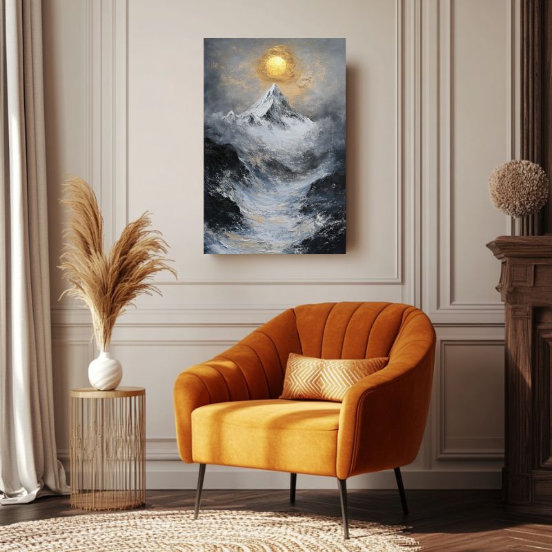tableau_montagne_hiver_neige_soleil