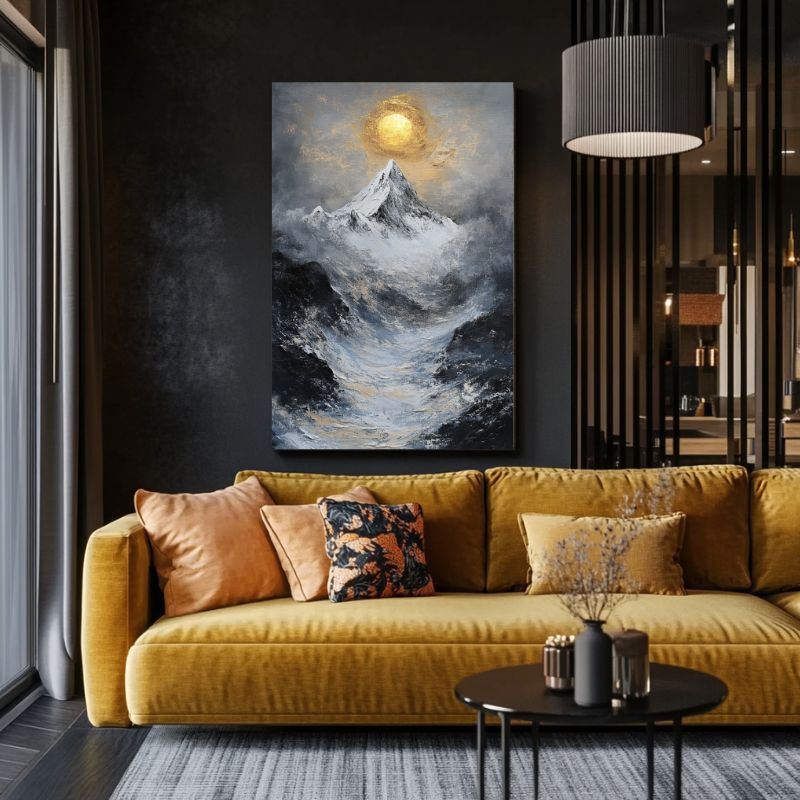 tableau_montagne_hiver_paysage_hivernal