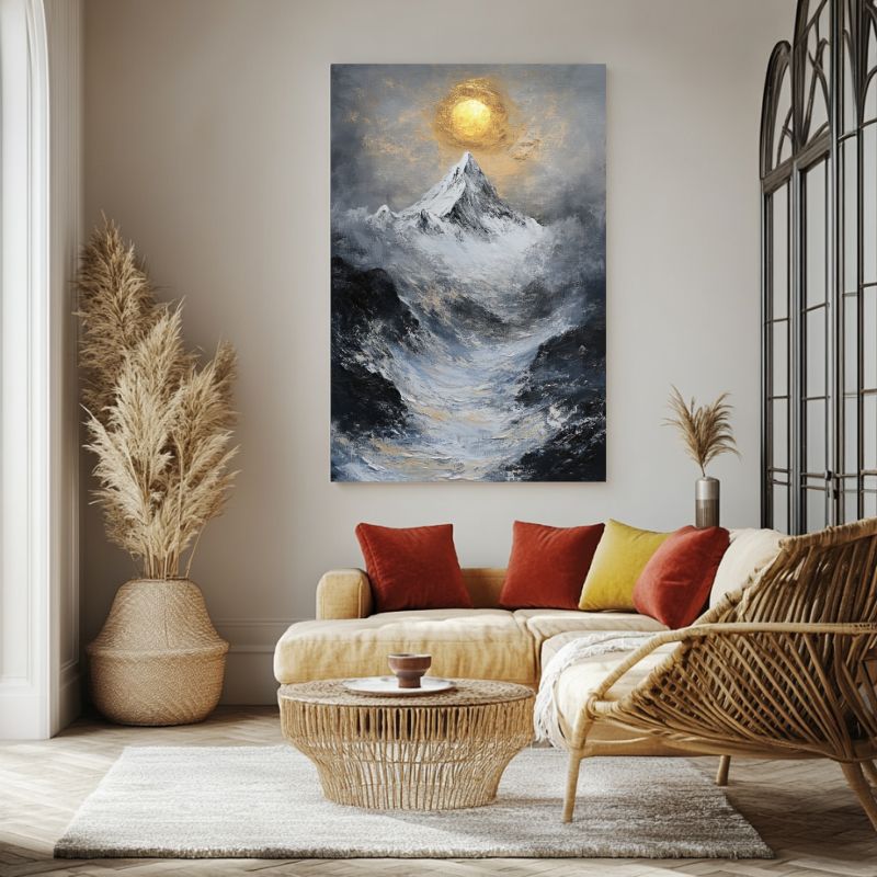 tableau_montagne_hiver_sommet_enneige
