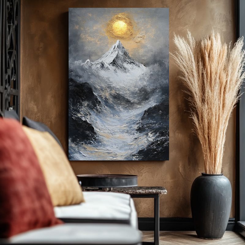 tableau_montagne_hiver_toile_hivernale