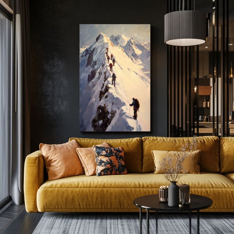 tableau_montagne_neige_escalade_enneigee
