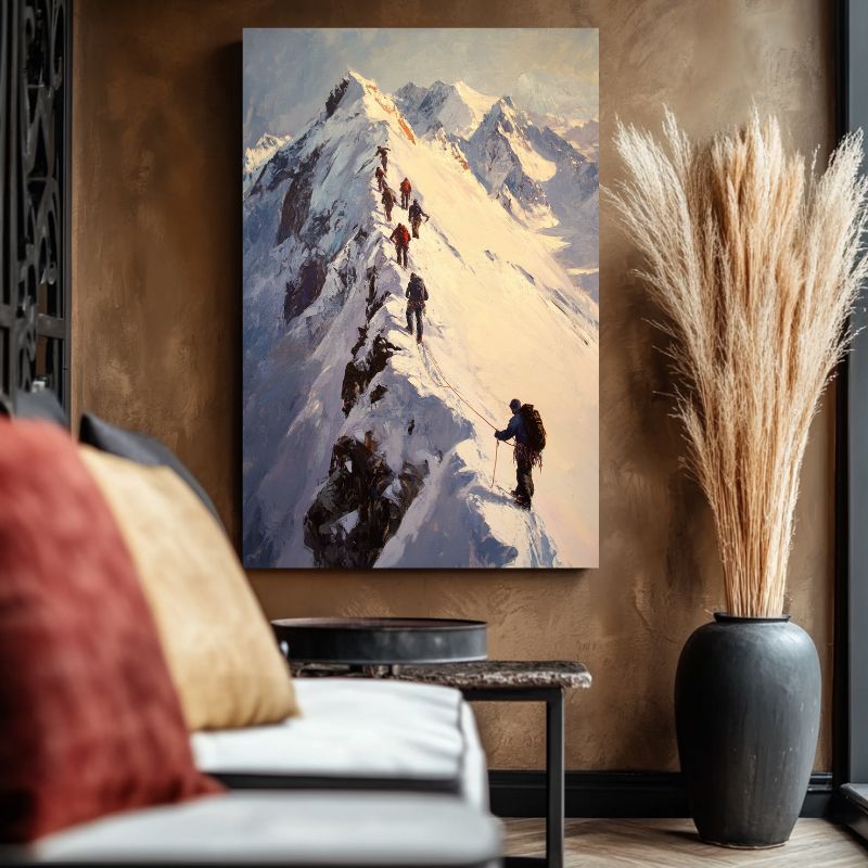 tableau_montagne_neige_paysage_hivernal