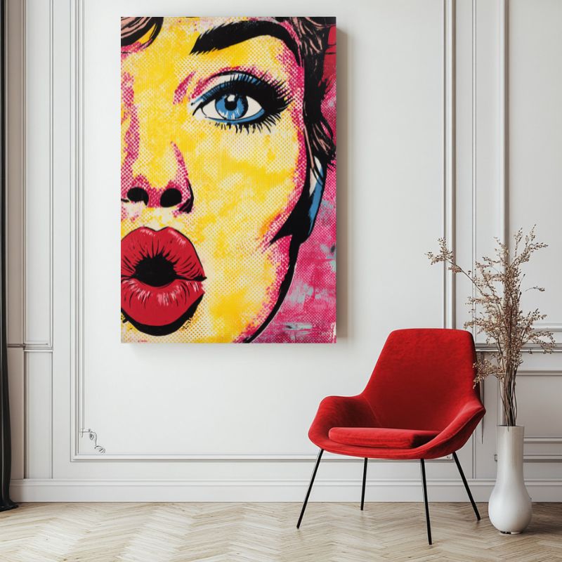 tableau_pop_art_bouche_vintage