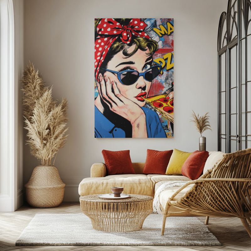 tableau_pop_art_cuisine_pin-up_pizza