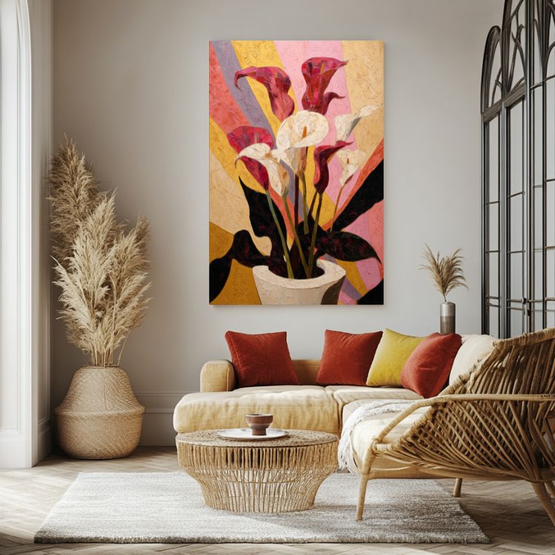 tableau_pot_de_fleur_bouquet_colore
