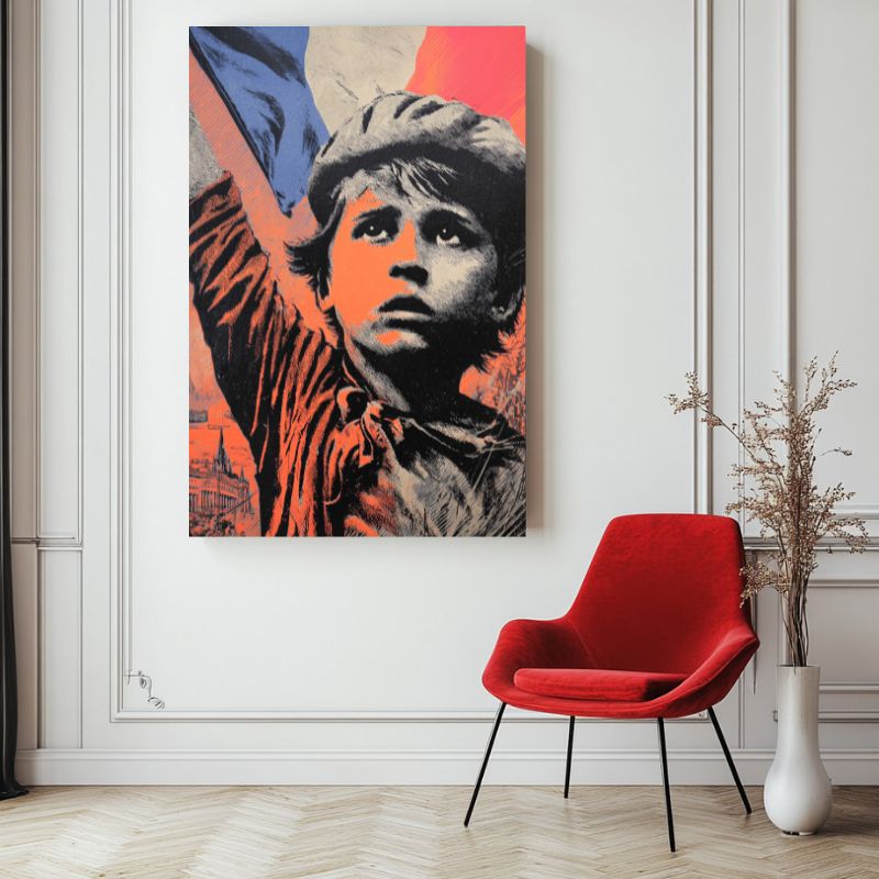 tableau_street_art_France_enfant_tricolore