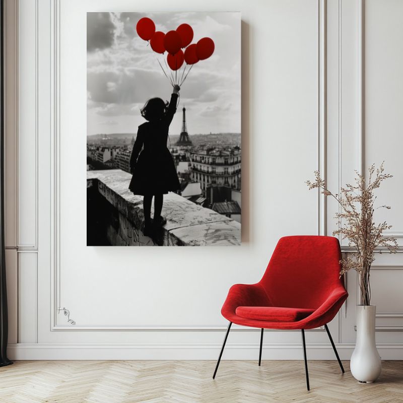 tableau_street_art_ballon_rouge_Tour_Eiffel