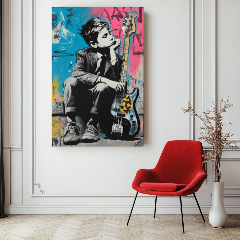 tableau_street_art_musique_jeune_musicien
