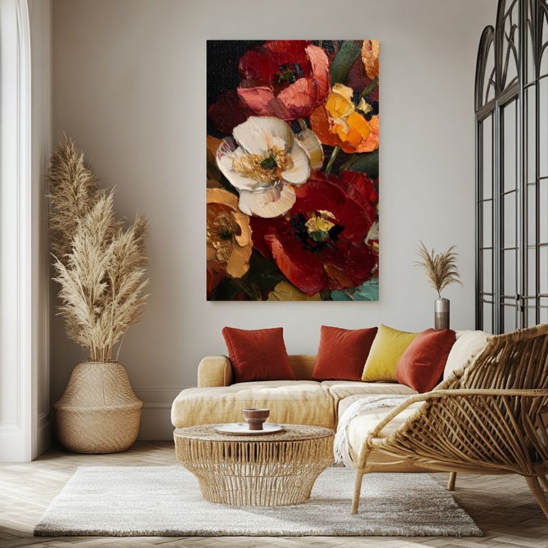tableau_sur_toile_fleurs_bouquet_colore