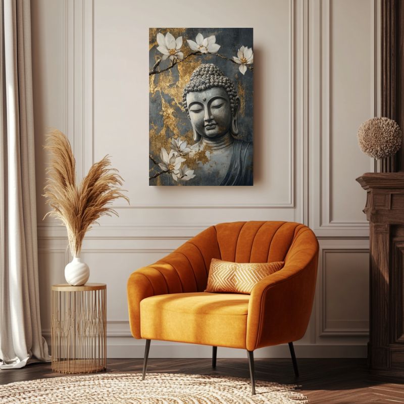 tableau_vertical_zen_meditation_Bouddha