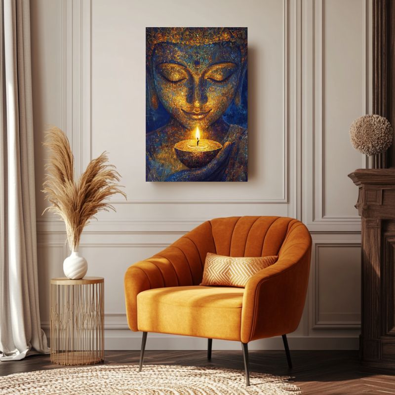 tableau_zen_bougie_meditation_spirituelle