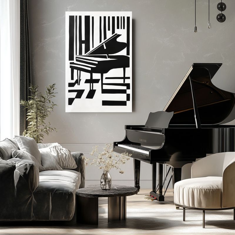 Tableau Piano Symphonie Géométrique
