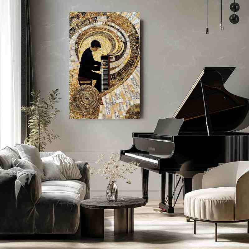 Tableau Piano Sonates Dorées
