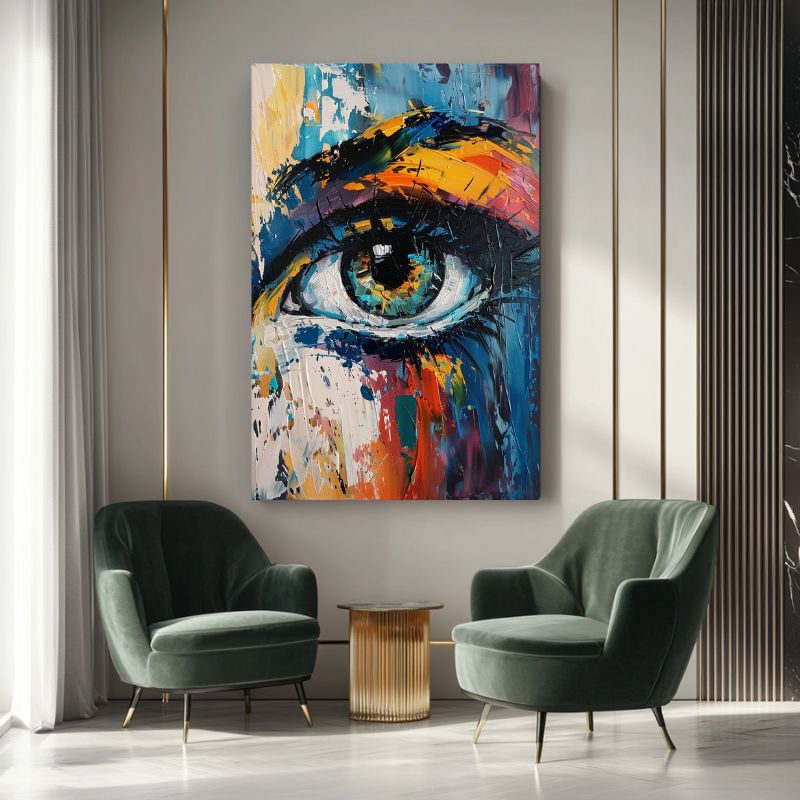 toile moderne colore