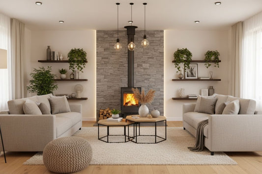 Salon avec poêle à bois : 3 idées déco pour l'aménager