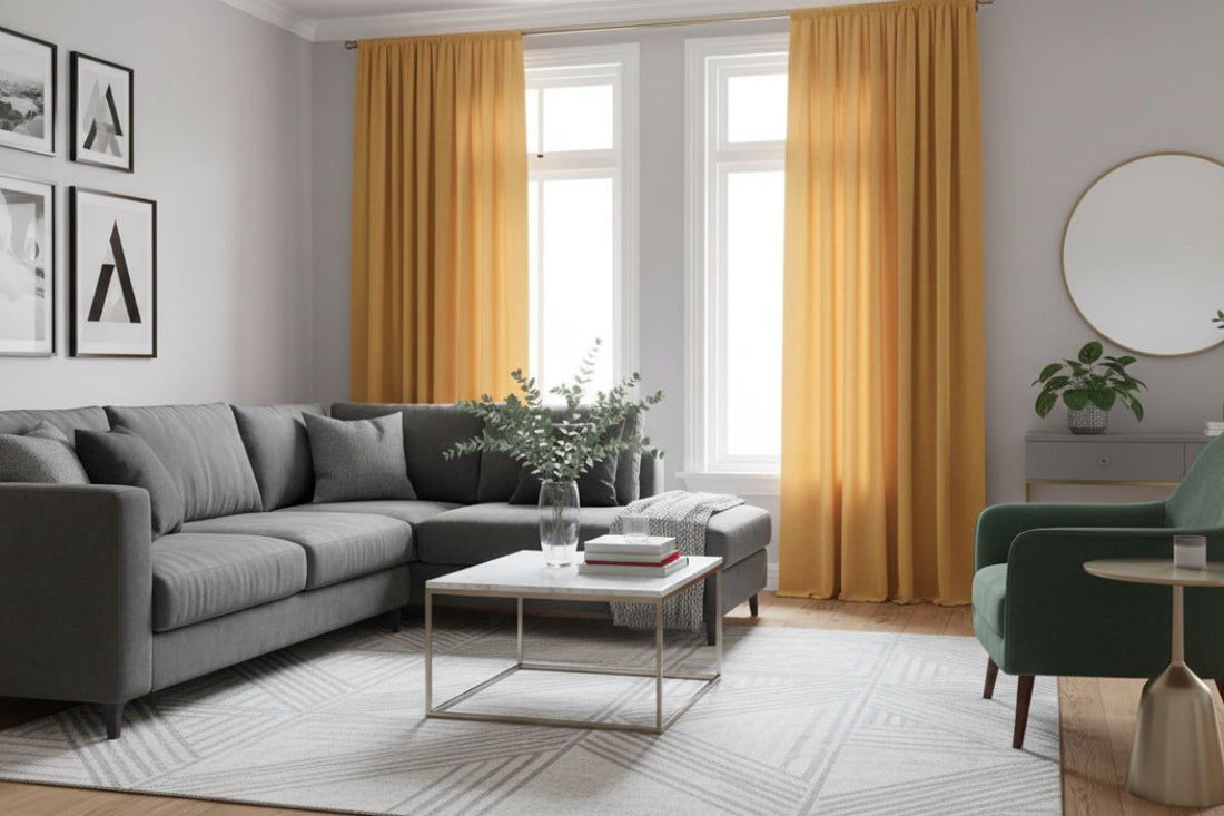 Quelle couleur de rideau pour un salon gris ?