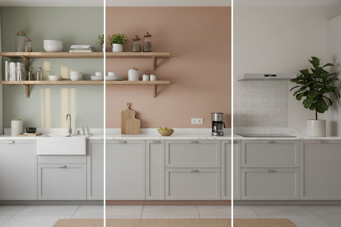 Quelle couleur de mur pour une cuisine gris clair ?