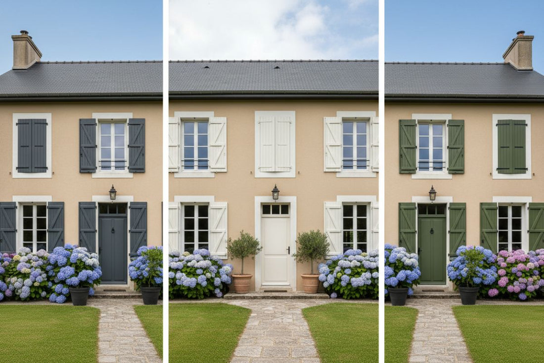 Quelle couleur de volets pour une maison beige ?