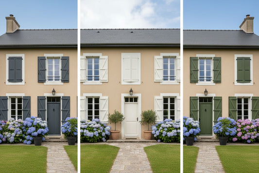 Quelle couleur de volets pour une maison beige ?