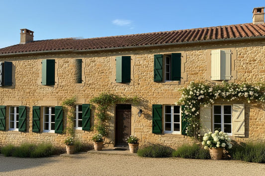 Quelle couleur de volets pour une maison ton pierre ?