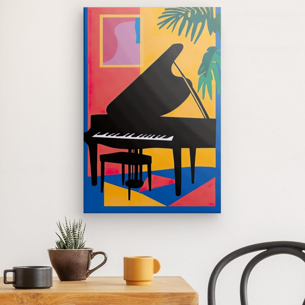 Tableau Piano Tropical Jazzy