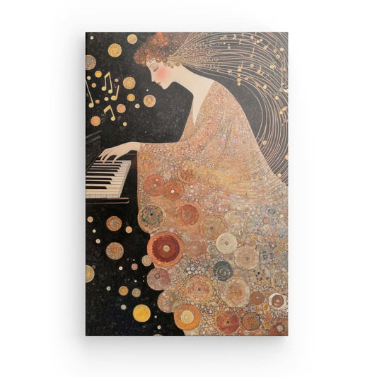 Tableau Piano Songe Doré