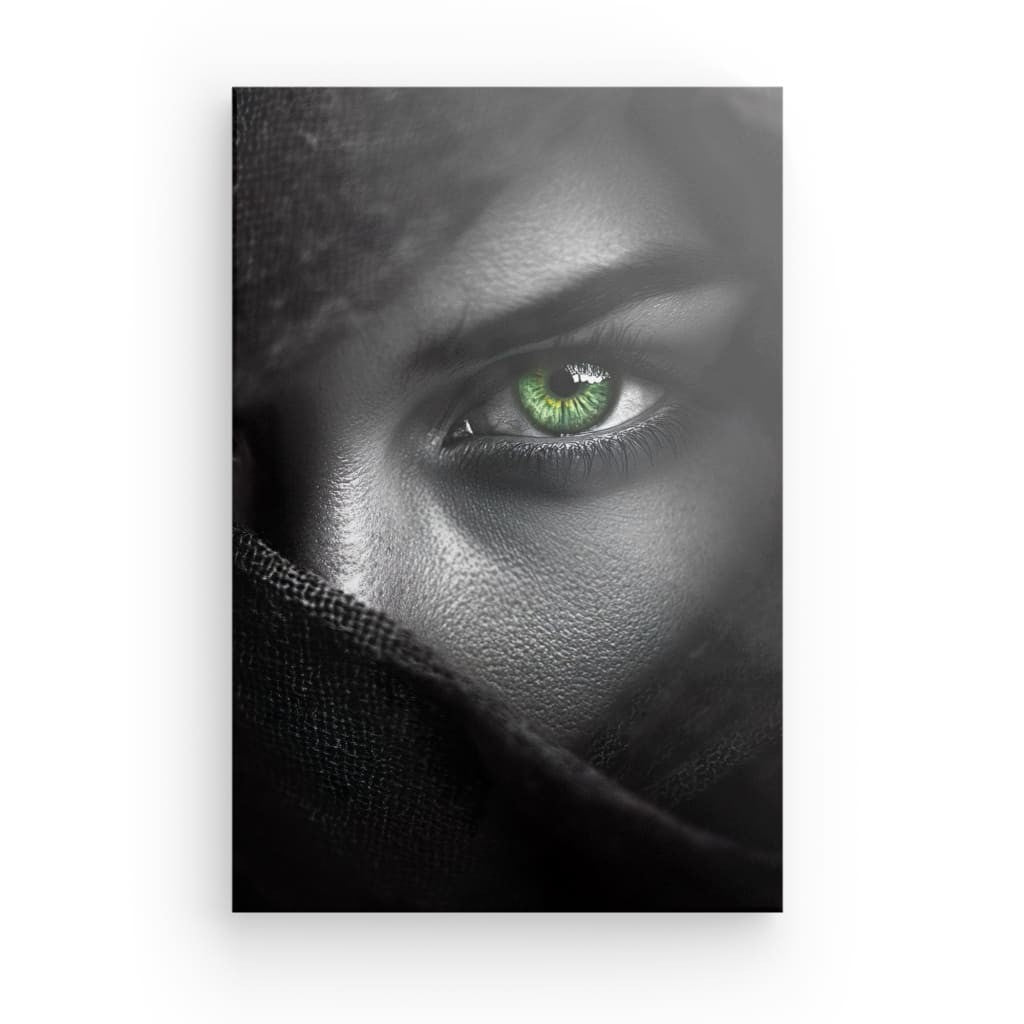 Tableau Vert Regard Mystique