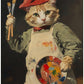 Tableau Chat Peintre