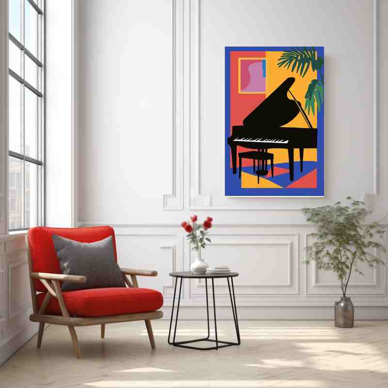 Tableau Piano Tropical Jazzy