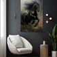 Tableau Cheval Noir