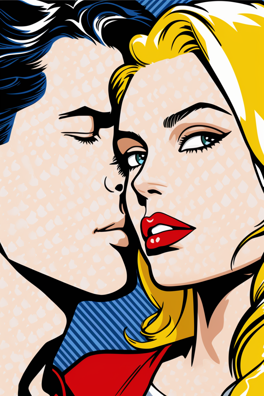 Tableau Pop Art Couple