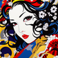 Tableau Pop Art Geisha