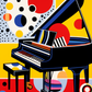 Tableau Pop Art Piano