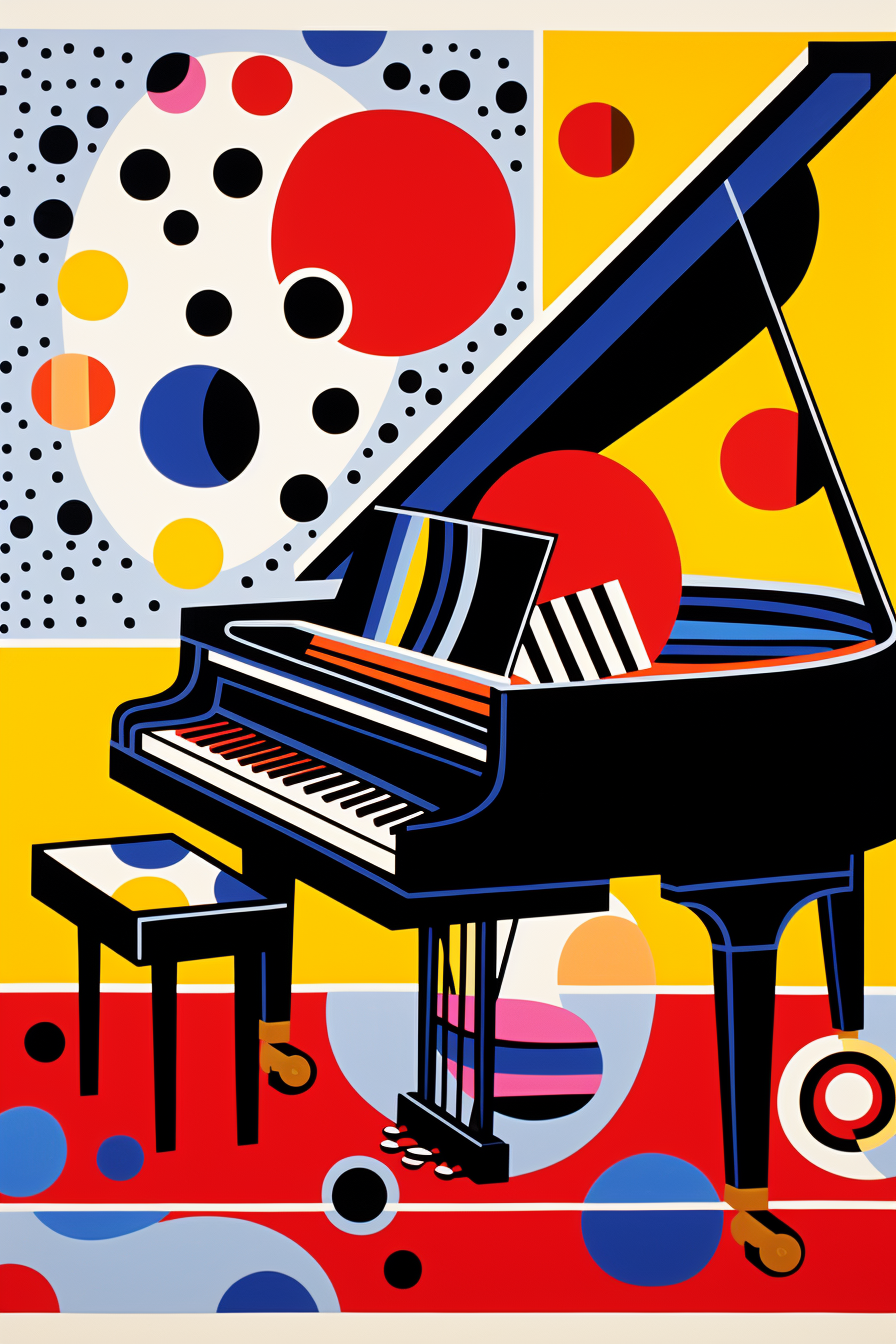 Tableau Pop Art Piano