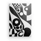 Tableau Abstrait Noir et Blanc Vintage