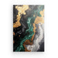 Tableau Abstrait Vert et Or