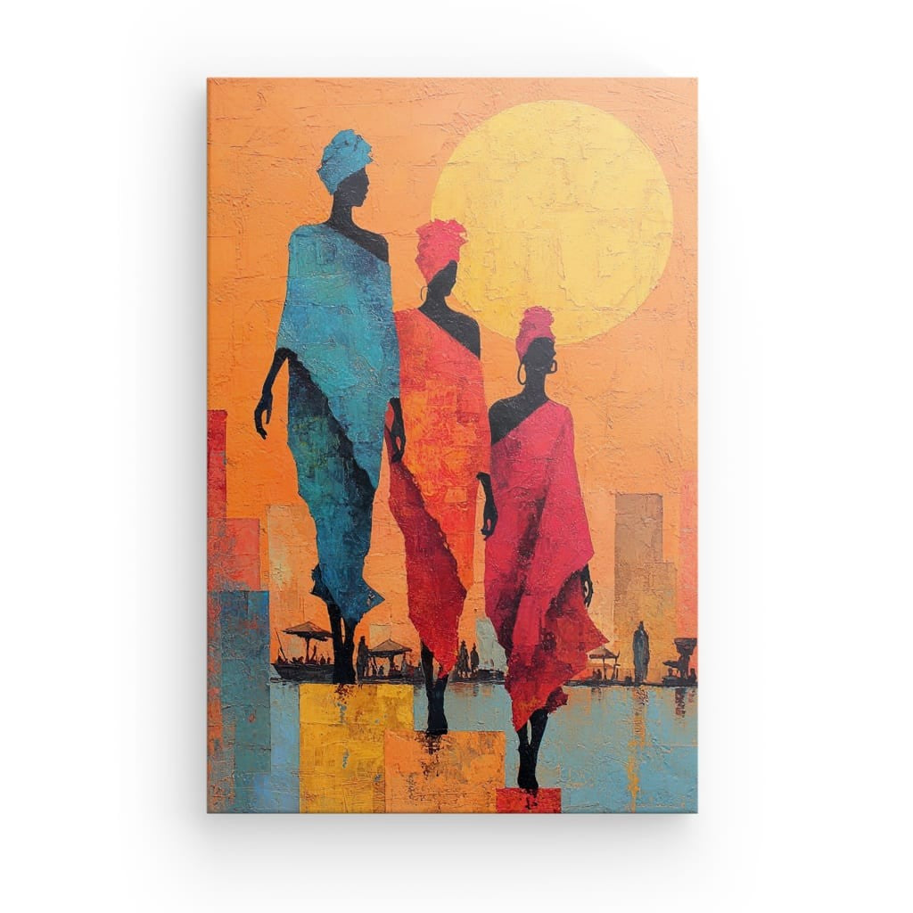 Tableau Africain Abstrait