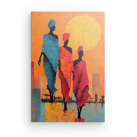 Tableau Africain Abstrait