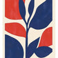 Tableau Bohème Bleu Rouge