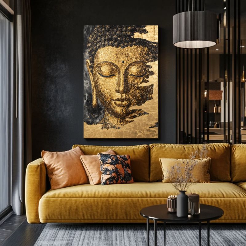 Tableau_Bouddha_or
