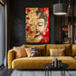 Tableau_Bouddha_rouge_dore