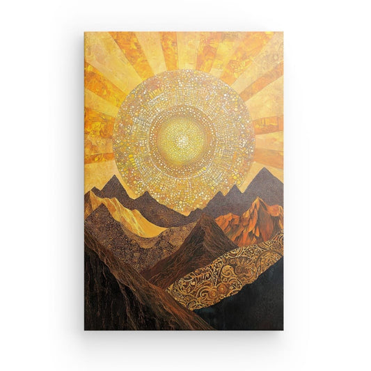 Tableau Contemporain Montagne