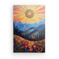 Tableau Coucher de Soleil Montagne