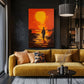 Tableau Coucher de Soleil Africain
