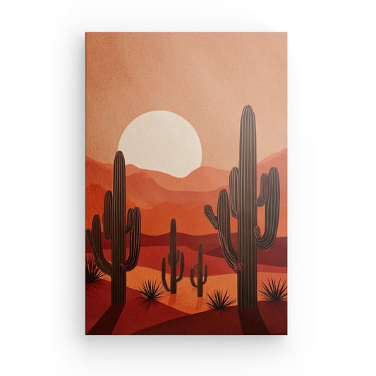 Tableau Désert Cactus