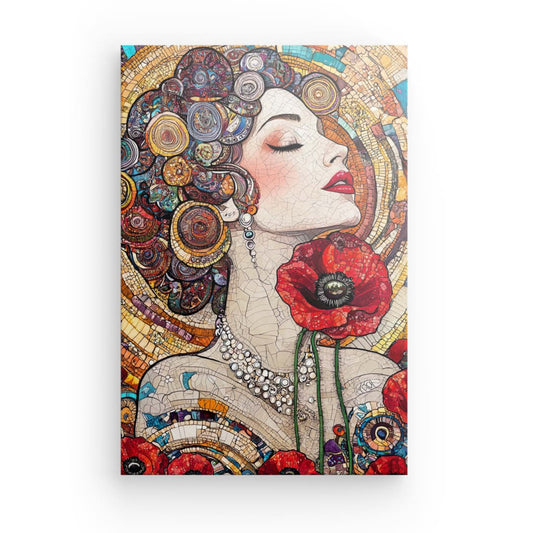 Tableau Femme Fleur