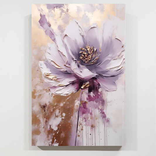Tableau Fleur Mauve