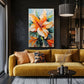 Tableau Fleur Orange