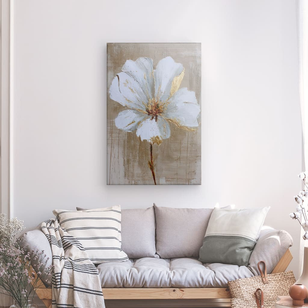 Tableau Fleur Blanche